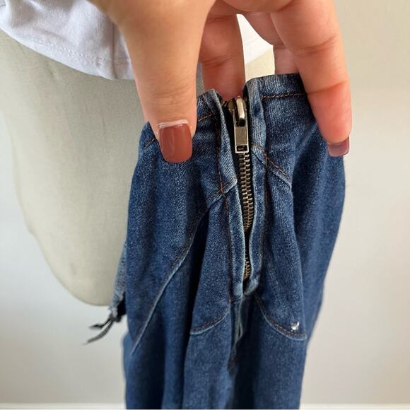 Y2K Plus Size Denim Rhinestone Detail Maxi Skirt Women’s Size XXL Western Rodeo - Picture 3 of 7